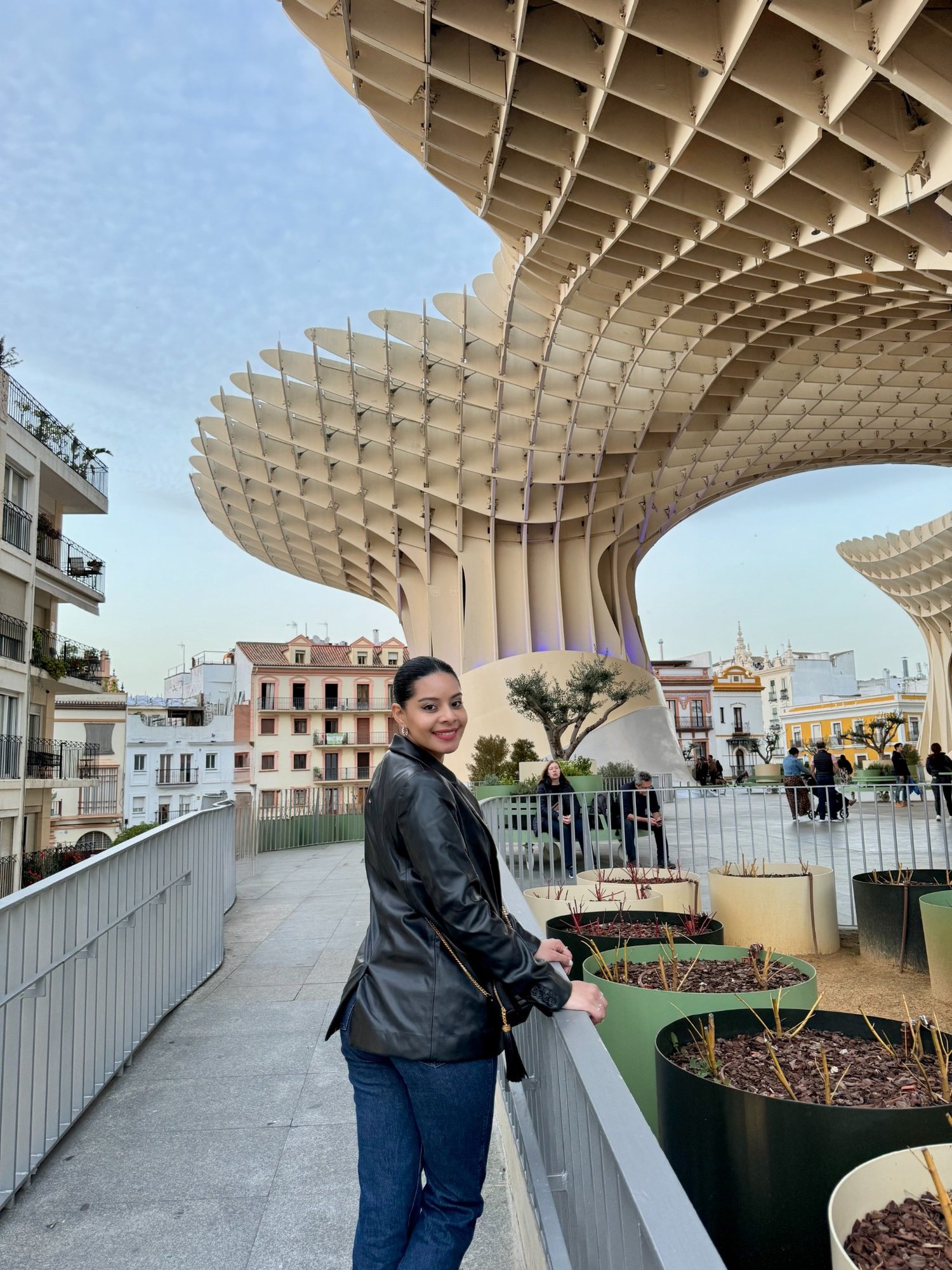Eliza at Metropol Parasol in Seville